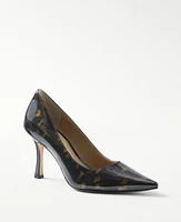 Ann Taylor Mila Tortoiseshell Print Pumps Size 5 Black Women's