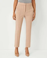 Ann Taylor The Ankle Pant Double Knit Natural Camel Women's