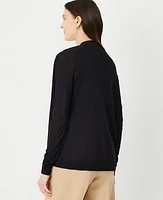 Ann Taylor Lightweight Open Cardigan Size 2XS Black Women's