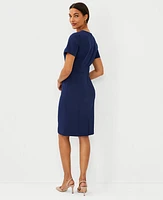 Ann Taylor The Short Sleeve Sheath Dress Bi-Stretch Women's