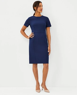 Ann Taylor The Short Sleeve Sheath Dress Bi-Stretch Women's