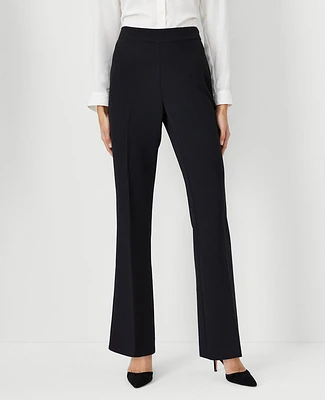 Ann Taylor The Side Zip Trouser Pant Fluid Crepe - Curvy Fit Black Women's