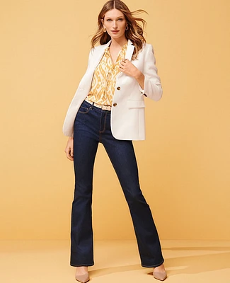 Ann Taylor Tall Mid Rise Boot Cut Jeans in Rinse Wash Size 0 Women's