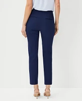 Ann Taylor The Petite Side Zip Ankle Pant Bi-Stretch - Curvy Fit Pure Sapphire Women's