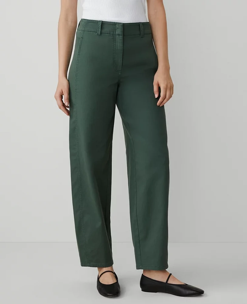 Ann Taylor Weekend Collection Seamed Barrel Ankle Pant Women's