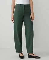 Ann Taylor Weekend Collection Seamed Barrel Ankle Pant Women's