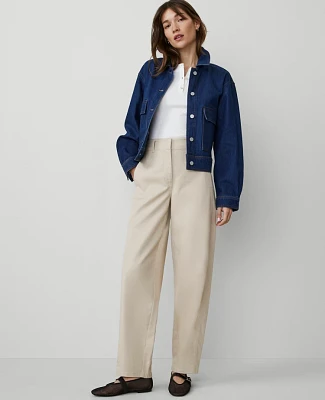 Ann Taylor Weekend Collection Seamed Barrel Ankle Pant Women's