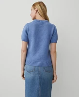 Ann Taylor Weekend Collection Chunky Wedge Sweater T-Shirt Size XL Colony Blue Women's