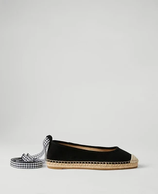 Ann Taylor Suede Espadrille Flats Women's