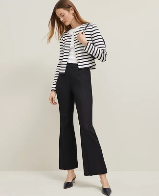Ann Taylor The Flare Ankle Pant Linen Blend Women's