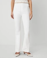 Ann Taylor The Pull-On Flare Jean Size 16 White Women's