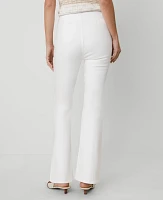 Ann Taylor The Pull-On Flare Jean Size 16 White Women's