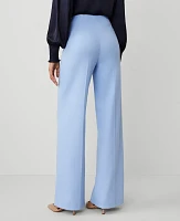 Ann Taylor The Petite Button Trim Sailor Wide-Leg Pant Women's