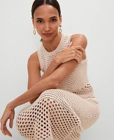 Ann Taylor Crochet Pencil Skirt Sand Shell Women's