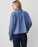 Ann Taylor Button Down Shirt Size XS Precious Sapphire Women's