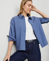 Ann Taylor Button Down Shirt Size XS Precious Sapphire Women's