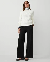 Ann Taylor Weekend Collection Ponte Straight Leg Pant Women's