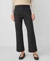 Ann Taylor Weekend Collection Ankle Boot Pull On Pant Smokey Grey Heather Women's