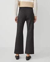 Ann Taylor Weekend Collection Ankle Boot Pull On Pant Smokey Grey Heather Women's