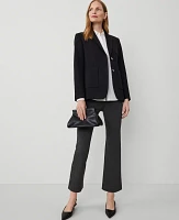 Ann Taylor Weekend Collection Ankle Boot Pull On Pant Smokey Grey Heather Women's