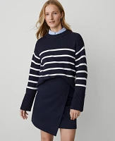 Ann Taylor Weekend Collection Effortless Wrap Skirt Night Sky Women's