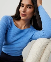 Ann Taylor Ribbed Boatneck Sweater Women's
