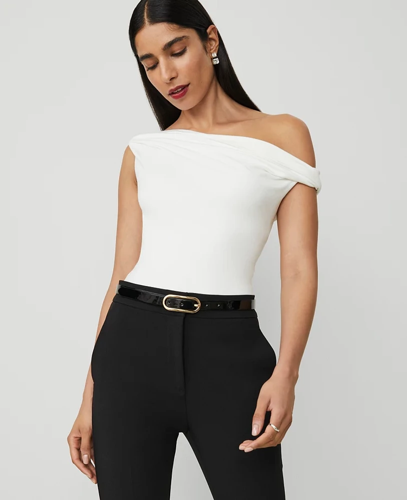 Ann Taylor Asymmetric One-Shoulder Top Women's