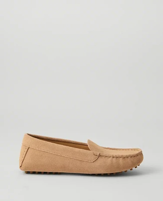 Ann Taylor Weekend Collection Suede Driving Moccasins Women's