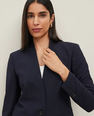 Ann Taylor The Collarless Blazer Seasonless Stretch Women's