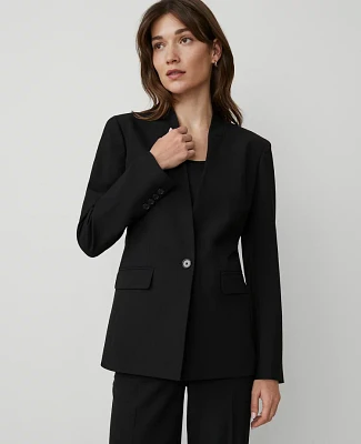 Ann Taylor The Collarless Blazer Seasonless Stretch Women's