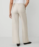 Ann Taylor Petite Weekend Collection Belted Utility Pant Tahini Women's