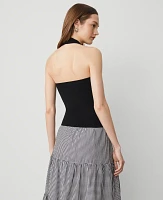 Ann Taylor Halter Sweater Black Women's