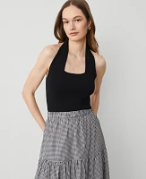 Ann Taylor Halter Sweater Black Women's