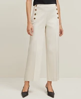 Ann Taylor The Petite Sailor Grace Straight Pant Sand Shell Women's