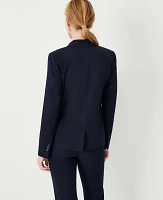 Ann Taylor The Notched Two Button Blazer Seasonless Stretch