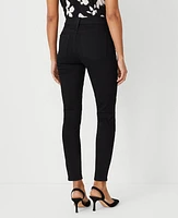 Ann Taylor Mid Rise Skinny Jeans Classic Black Wash Women's