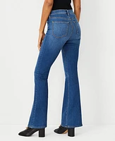Ann Taylor Petite Mid Rise Boot Jeans Bright Indigo Wash Women's