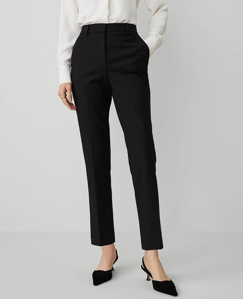 Ann Taylor The Petite High Rise Eva Ankle Pant Size 00 Black Women's