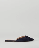 Ann Taylor Quilted Suede Slides Night Sky Women's