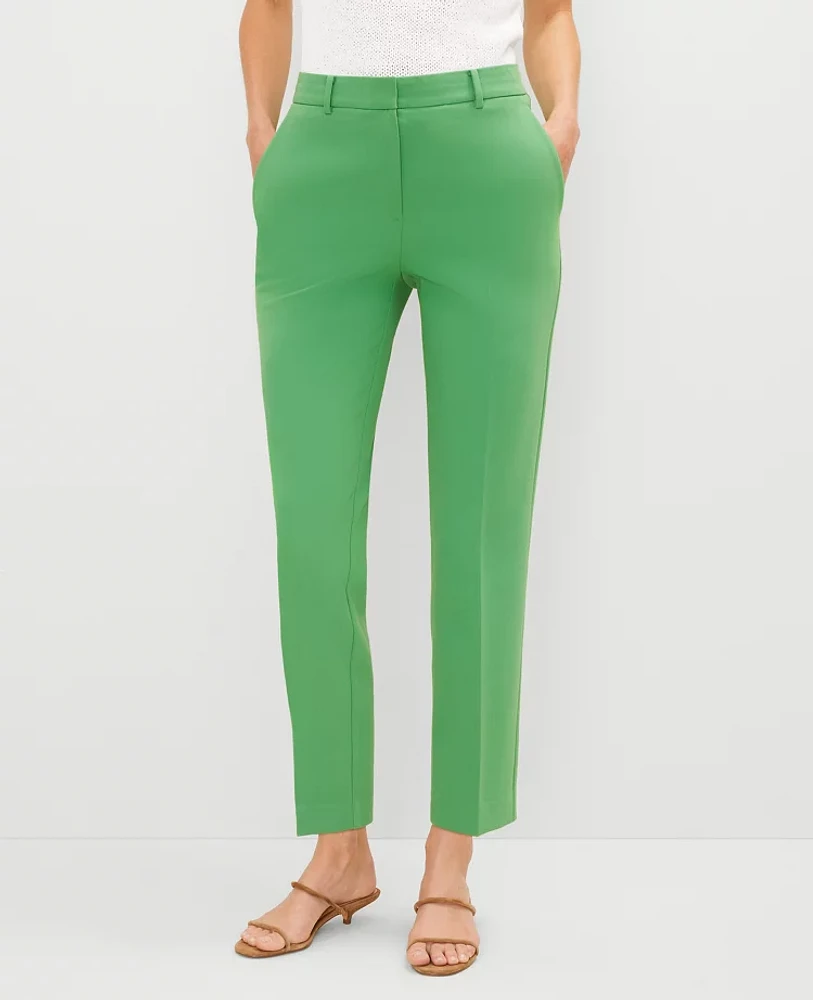 Ann Taylor The Petite Eva Ankle Pant - Curvy Fit Natural Green Women's