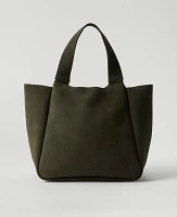 Ann Taylor Suede Tote Bag Hunters Green Women's