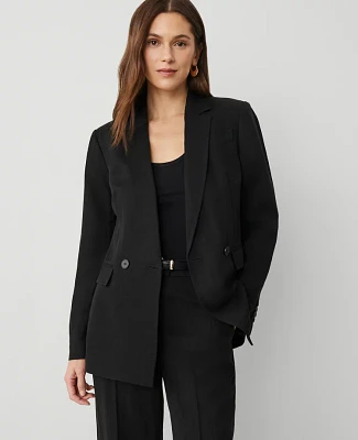 Ann Taylor The Crosby Blazer Size 10 Black Women's