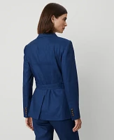 Ann Taylor Linen Blend Safari Jacket Calm Shores Women's