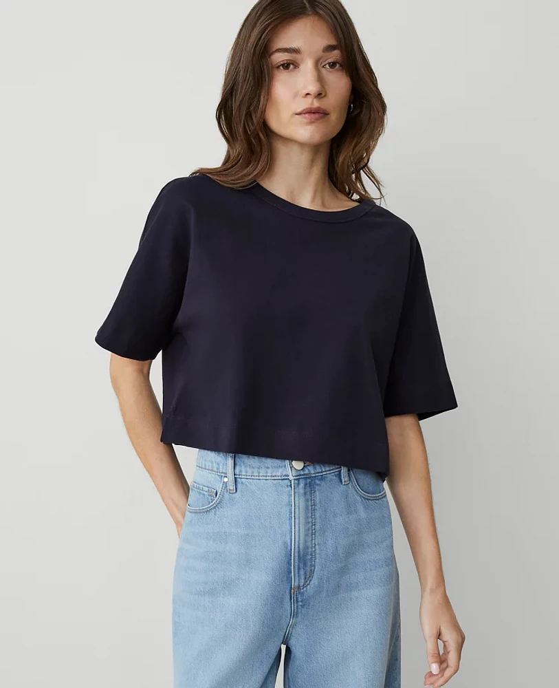 Ann Taylor Weekend Collection Dolman T-Shirt Size Small Night Sky Women's