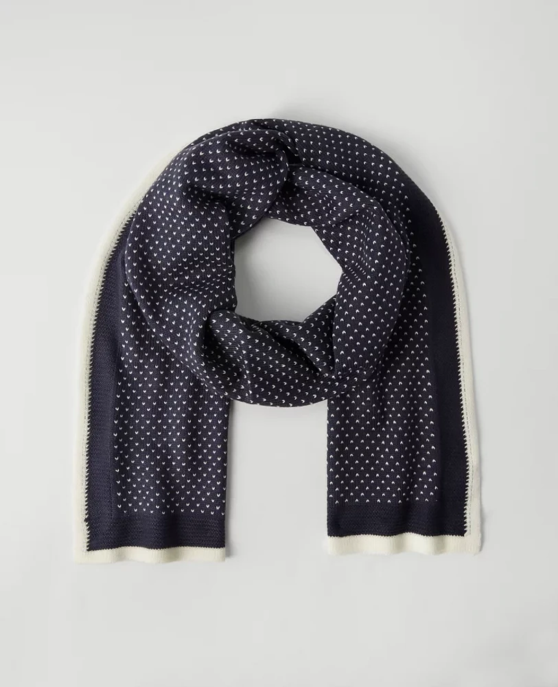 Ann Taylor Weekend Collection Birdseye Scarf Women's