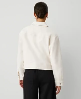 Ann Taylor Weekend Collection Denim Jacket Size 2XL Ivory Women's
