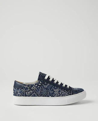 Ann Taylor Weekend Collection Bandana Sneakers Night Sky Women's