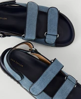 Ann Taylor Weekend Collection Denim Slingback Sport Sandals Soft Blue Women's