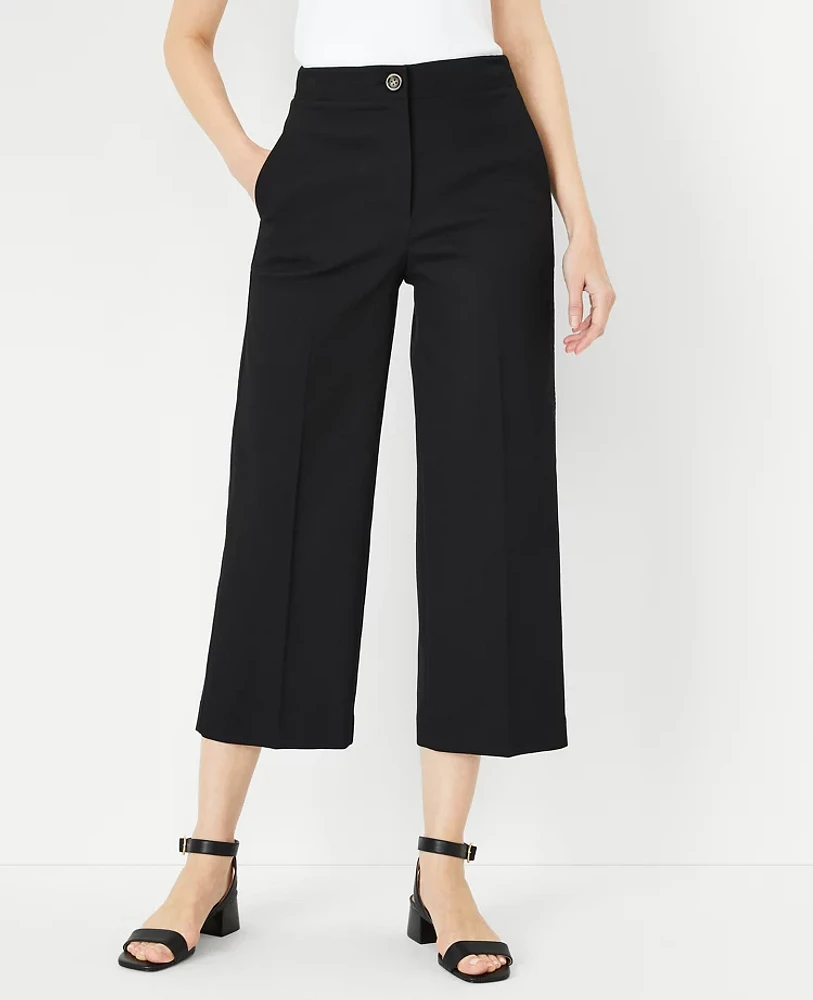 Ann Taylor The Kate Wide Leg Crop Pant Women's