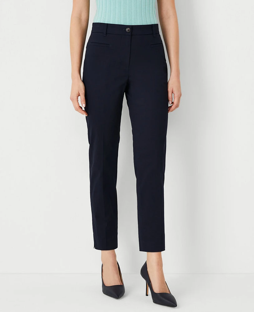 Ann Taylor The Petite Cotton Crop Pant - Curvy Fit Women's
